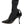 Dolce & Gabbana Black Stretch Stilettos Booties Socks Shoes