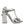 Dolce & Gabbana Silver Leather T-strap Heels Sandals Shoes