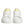 Dolce & Gabbana White Yellow Leather Low Top Sneakers Shoes