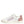 Dolce & Gabbana White Pink Leather Low Top Sneakers Shoes