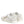 Dolce & Gabbana White Gray Leather Low Top Sneakers Shoes