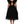 Dolce & Gabbana Black Crystal Embellished Midi A-line Dress