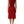 Dolce & Gabbana Red Viscose Stretch Slit Sheath Midi Dress