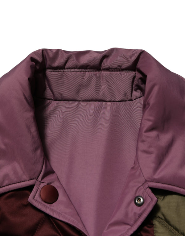 Dolce & Gabbana Multicolor Patchwork PolyesterQuilted Jacket