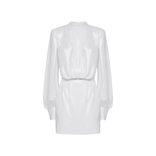 BLANCA VITA Abelia Laminated Mini Dress