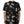Dolce & Gabbana Black Printed Silk Short Sleeves Casual Shirt