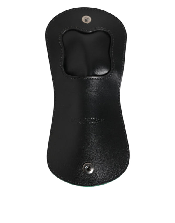 Dolce & Gabbana Green Exotic Skin Coin Condom Case Holder Pocket Wallet