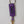 Dolce & Gabbana Purple DG Logo Leather Gold Tone Metal Keyring Keychain