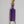Dolce & Gabbana Purple DG Logo Leather Gold Tone Metal Keyring Keychain