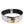 Dolce & Gabbana Silver Textured Leather Gold Tone Metal Neckband