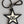 Dolce & Gabbana White Black DG Logo Star Rubber Men's Keychain Keyring