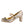 Dolce & Gabbana Gold Jacquard Crystal Mary Janes Pumps Shoes