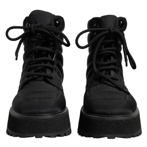 Dolce & Gabbana Black Nylon Men Boot