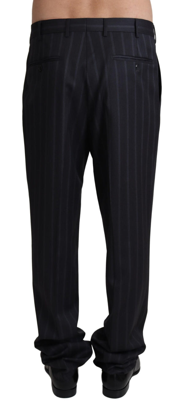 Dolce & Gabbana Gray Wool Blend Formal Trousers Pants