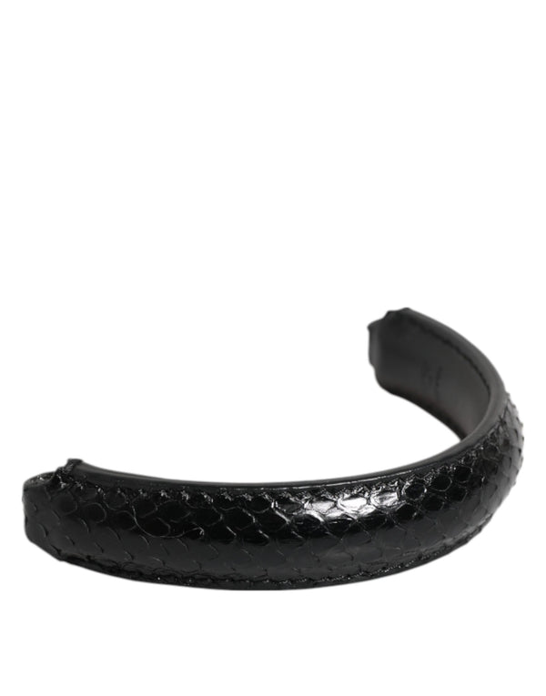 Dolce & Gabbana Black Small Ayers Leather Bag Handle Women Shoulder Strap