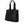 Chloé Black Woody Embroidered Logo Leather Medium Tote Bag