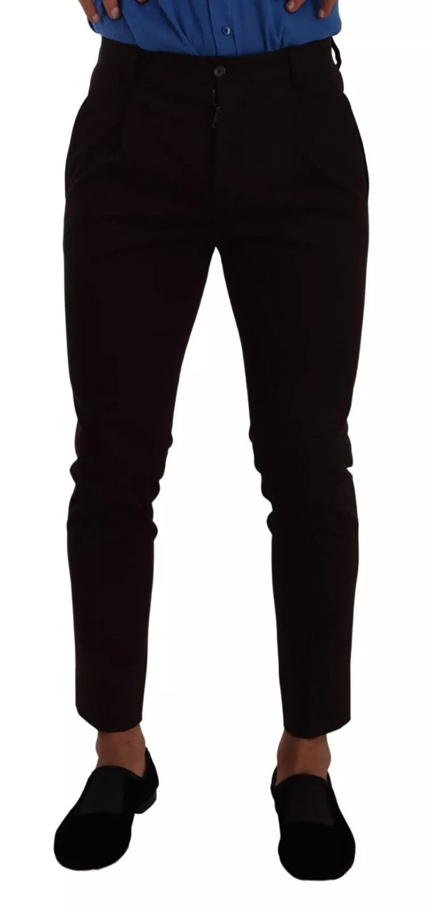 Dolce & Gabbana Bordeaux Cotton Stretch Skinny Trouser