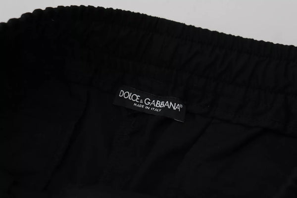 Dolce & Gabbana Black Jogger Wool Jogging Trouser