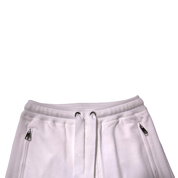 Dolce & Gabbana White Logo Tape Jogger Cotton Sweatpant Pants