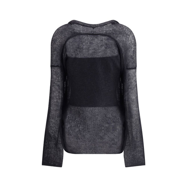 Giorgio Armani Double-breasted cardigan and top in a wool and mohair blend Twin-set