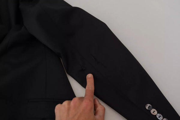 Dolce & Gabbana Melange Grey Wool 2 Piece MARTINI Suit