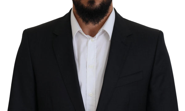 Dolce & Gabbana Melange Grey Wool 2 Piece MARTINI Suit