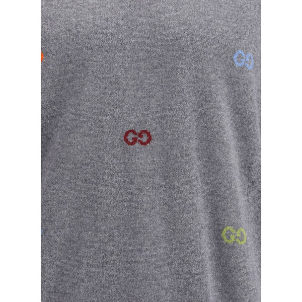 Gucci Multicolor logo cashmere Sweater