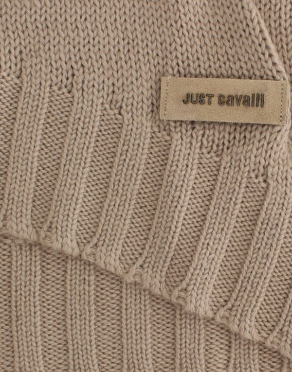 Cavalli Beige villaneulepusero