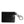 Dolce & Gabbana Black Leather Logo Embossed Key Chain Card Holder Wallet