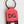 Dolce & Gabbana Red White DG Logo Polyester Brass Holder Keychain Keyring