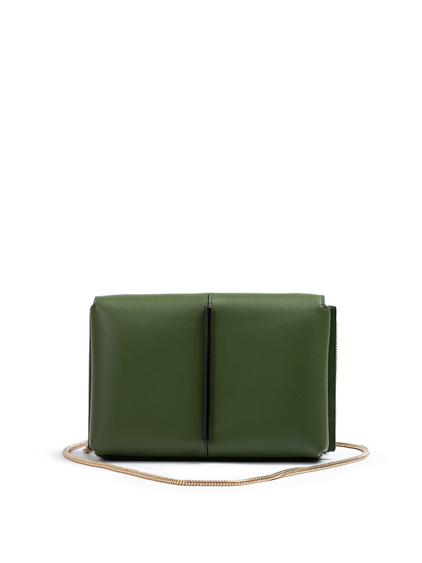 Giada Dark Green Leather Crossbody Bag