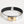 Dolce & Gabbana Silver Textured Leather Gold Tone Metal Neckband