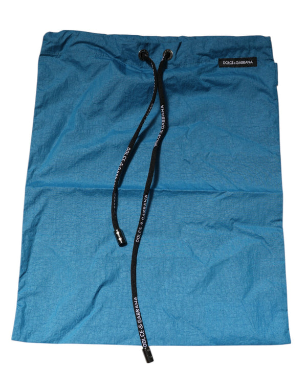 Dolce & Gabbana Blue Logo Waistband Beachwear Shorts Swimwear