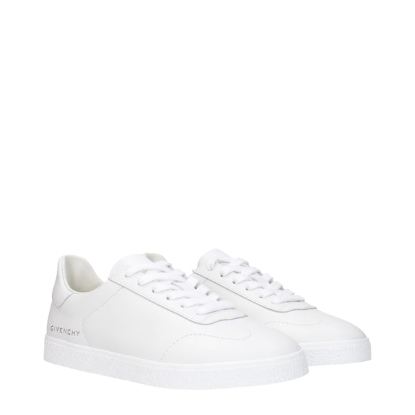 Givenchy White Leather Low Tops