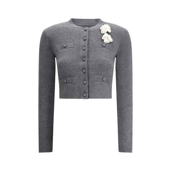 Self-Portrait Crocheted flower Cardigan