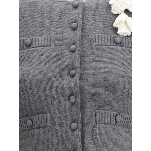 Self-Portrait Crocheted flower Cardigan