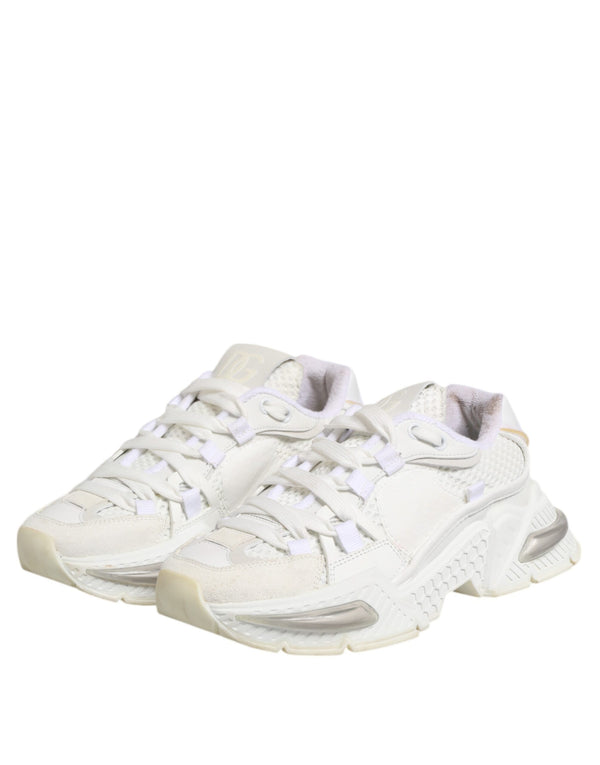 Dolce & Gabbana Airmaster White Women Low Top Sneakers Shoes