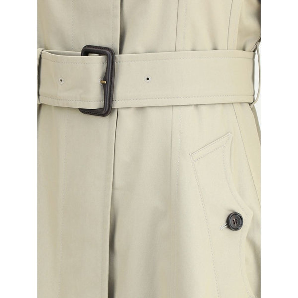 Burberry Ellingham fit-and-flare long gabardine Trench Coat
