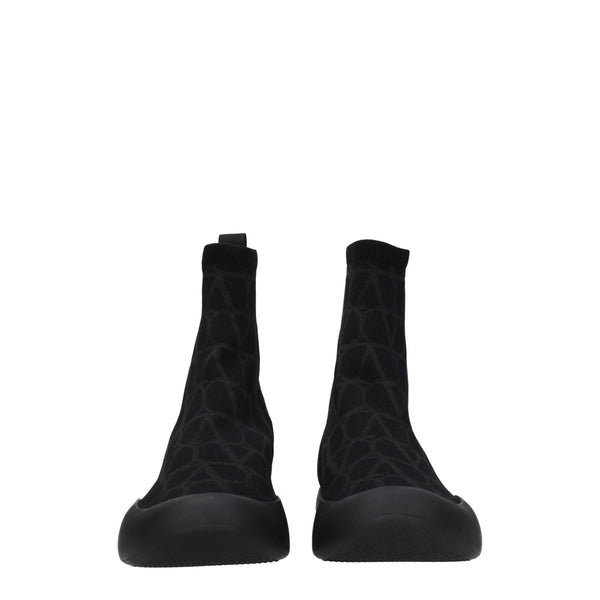 Valentino Garavani Black Fabric High Tops