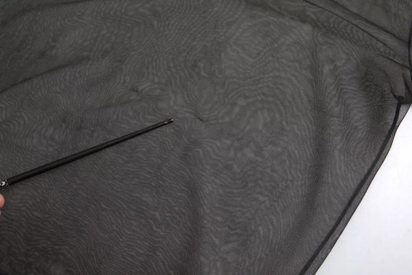 Dolce & Gabbana Black Mesh Turtleneck Sheer Blouse Top