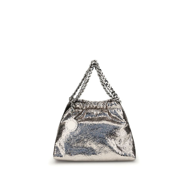 Stella McCartney Metallic crackle-effect Falabella Shoulder Bag