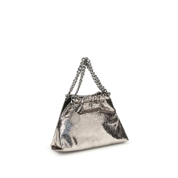 Stella McCartney Metallic crackle-effect Falabella Shoulder Bag