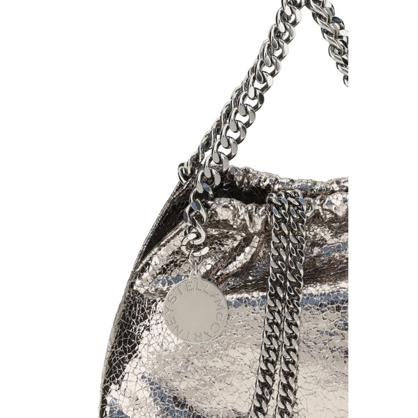 Stella McCartney Metallic crackle-effect Falabella Shoulder Bag