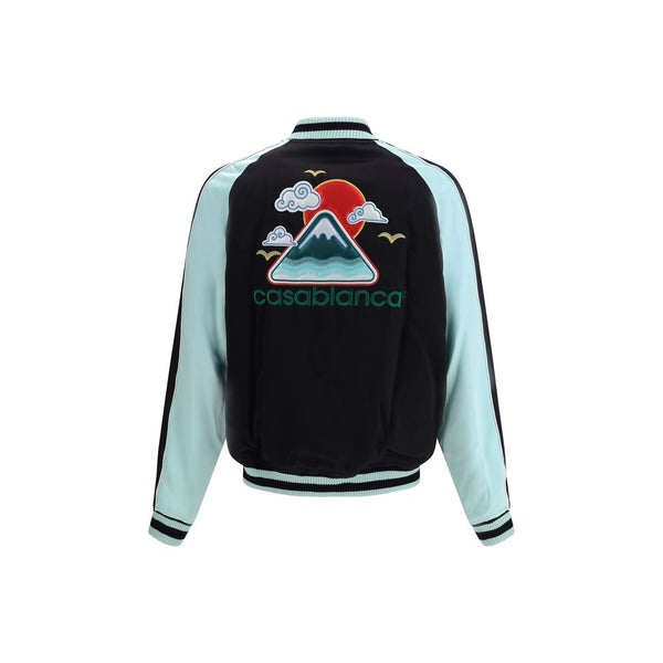 Casablanca Two-tone satin bomber Jacket