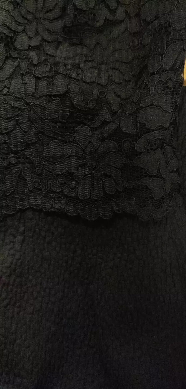 Dolce & Gabbana Black Lace Gown Bodycon Sheath STAFF Dress