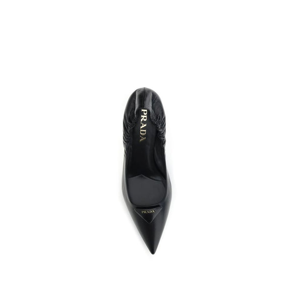 Prada Leather logo Pumps