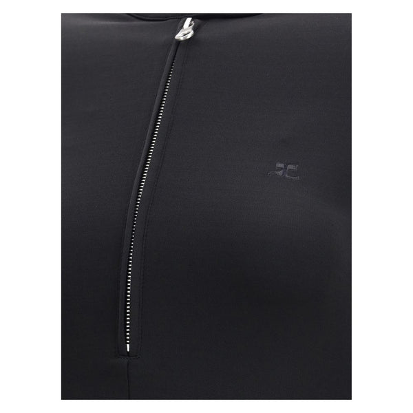 Courrèges Zippered jersey biker Dress