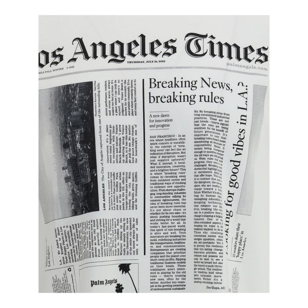 Palm Angels Paxlatimes News T-Shirt