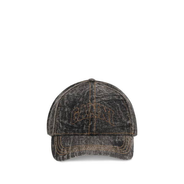 Ganni Denim Baseball Hat