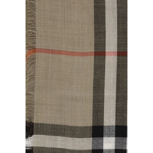Burberry Check Reversible Wool and Silk Scarf